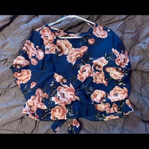 Charlotte Russe open back blouse